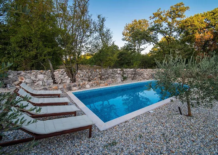 Romantic - Pool, Nature, Privacy - By Traveler Tourist Agency Krk - Id 2182 Villa Risika